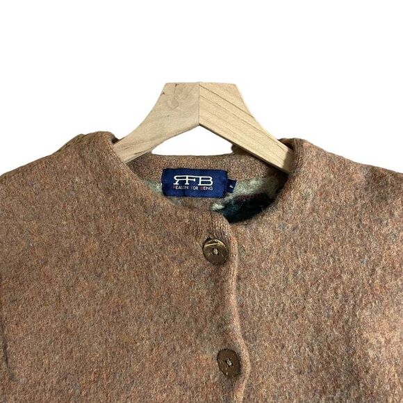 Vintage Disney Wool Snow White and The Seven Dwarfs Bashful Cardigan Sweater Siz - Picture 4 of 15